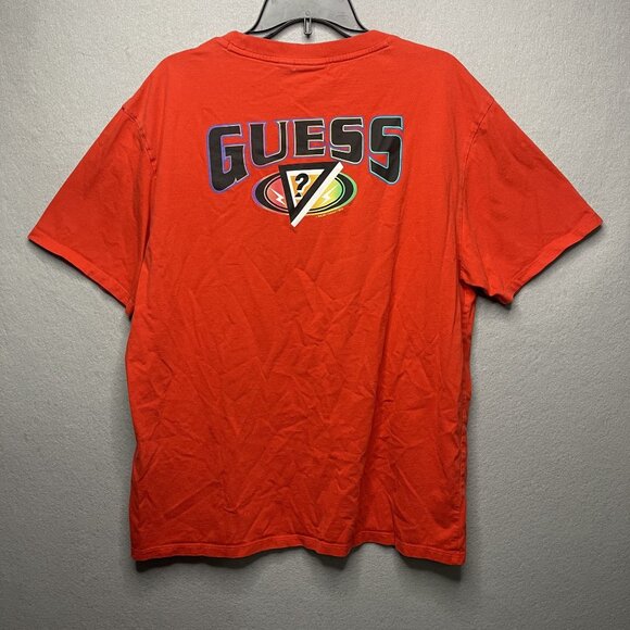 Guess x J. Balvin/ Colores 2020 Official Men’s Graphic Red T Shirt Size Large - Picture 7 of 9